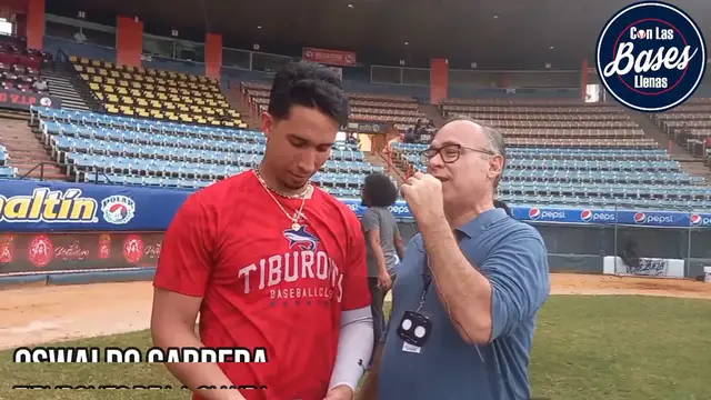 Video thumbnail for Oswaldo Cabrera: "Tenía muchas ganar de debutar con los TIBURONES y jugar con mi hermano"