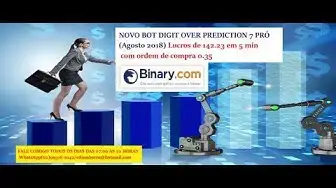 Video thumbnail for NOVO BOT DIGIT OVER PREDICTION 7 PRÓ  Lucros de 142.23 em 5 min