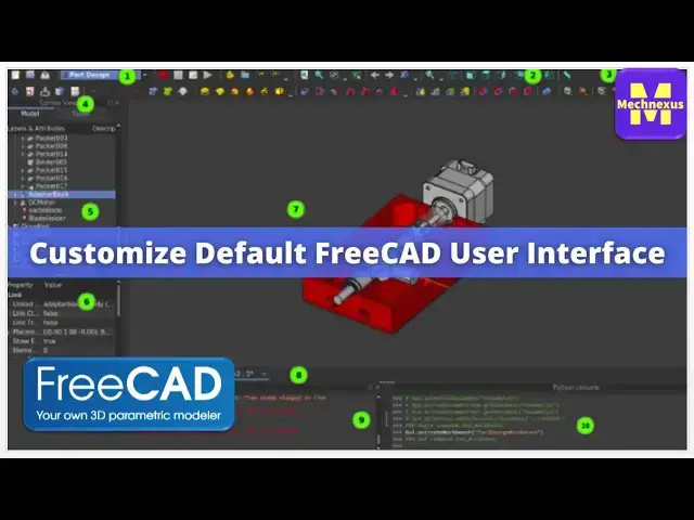 Video thumbnail for Customize Default FreeCAD User Interface | FreeCAD Tutorial | Mechnexus |