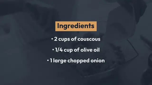 Video thumbnail for Libyan Couscous Recipe