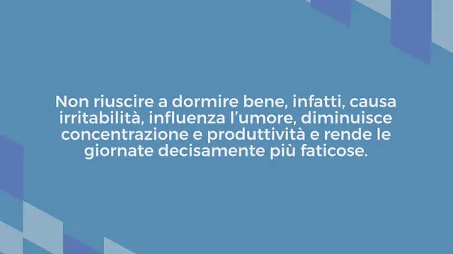 Video thumbnail for 5 consigli per dormire bene