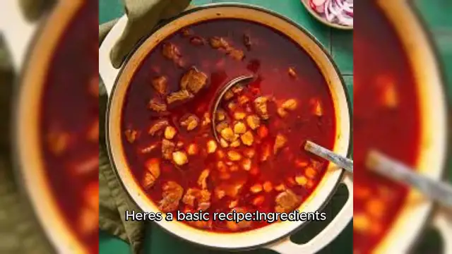 Video thumbnail for Pozole Recipe