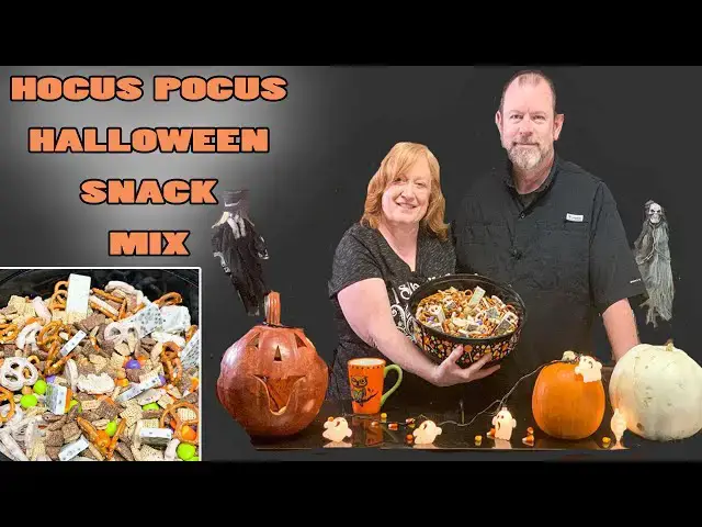 Video thumbnail for Hocus Pocus Halloween Snack Mix Cauldron