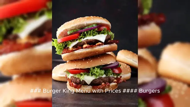 Video thumbnail for burger king menu prices Price