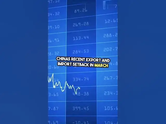 'Video thumbnail for China’s Exports Dip 7.5% in March, Import Demand Slows. #china #export #business #trade #chinese'