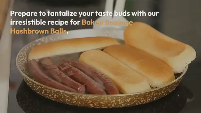 Video thumbnail for Baked Sausage Hashbrown Balls