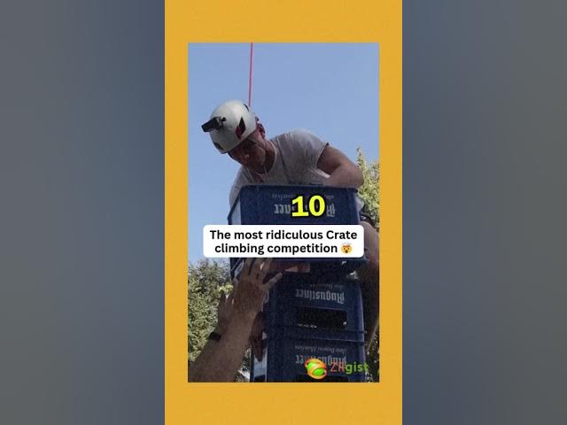 Video thumbnail for The most ridiculous Crate climbing competition 🤯