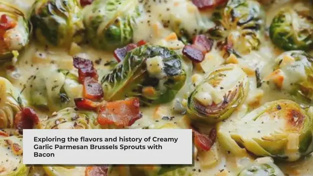 Video thumbnail for Creamy Garlic Parmesan Brussels Sprouts with Bacon: A Flavorful Journey