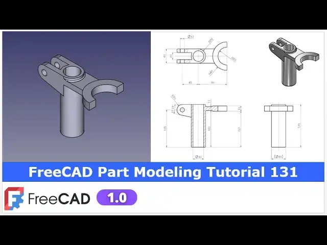 'Video thumbnail for FreeCAD Part Modeling Tutorial 131 | FreeCAD Tutorial | 3D Modeling Tutorial | FreeCAD Community |'