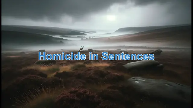 Video thumbnail for Homicide in sentences, Example of Homicide in sentences