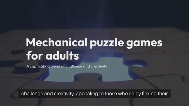Video thumbnail for Mechanical Puzzle Games For Adults