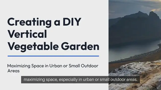 Video thumbnail for DIY Vertical Vegetable Garden