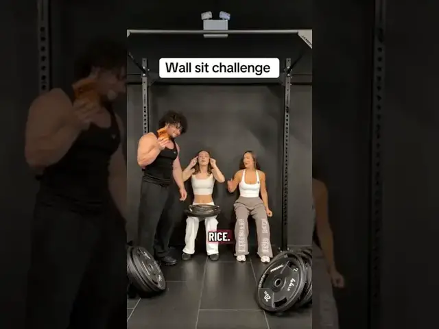 Video thumbnail for Wall Sit Challenge 💪 |  #myprotein #gym #funny