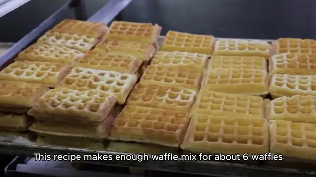 Video thumbnail for waffle mix recipe