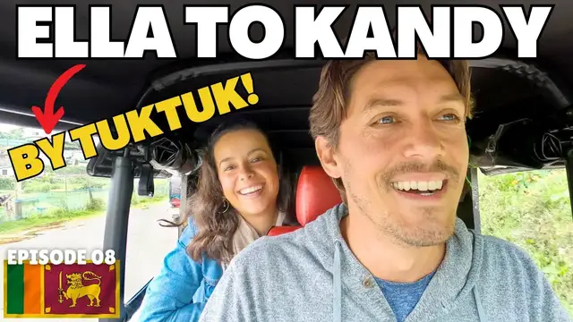 'Video thumbnail for EP 08: WE FOUND PARADISE IN SRI LANKA! 🇱🇰 EPIC 3-DAY ROADTRIP 🛺 (Ella to Kandy by tuktuk!!!)'