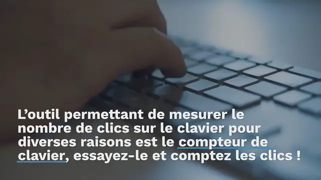 'Video thumbnail for Keyboard Counter | Comptez vos touches en ligne'