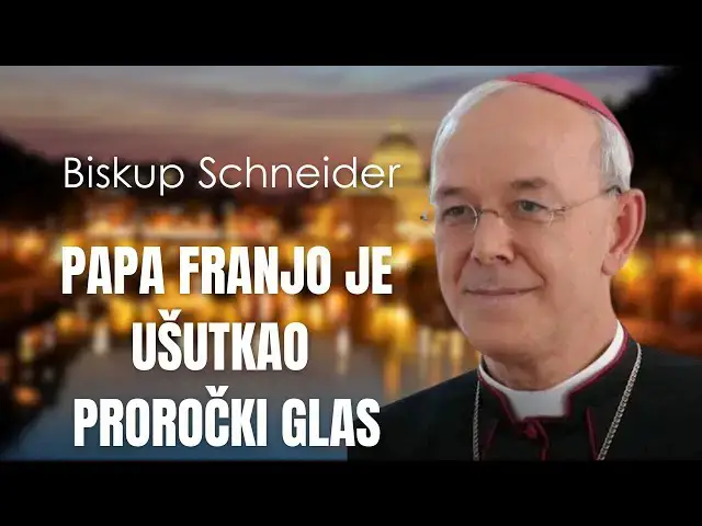 Video thumbnail for BISKUP SCHNEIDER -  PAPA FRANJO JE UŠUTKAO PROROČKI GLAS