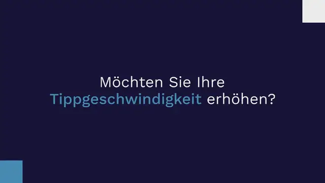 Video thumbnail for WPM-Test | Wörter pro Minute Schreibmaschinentest