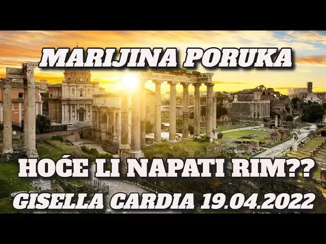 Video thumbnail for MARIJINA PORUKA - HOĆE LI NAPASTI RIM?? GISELLA CARDIA 19 04 2022