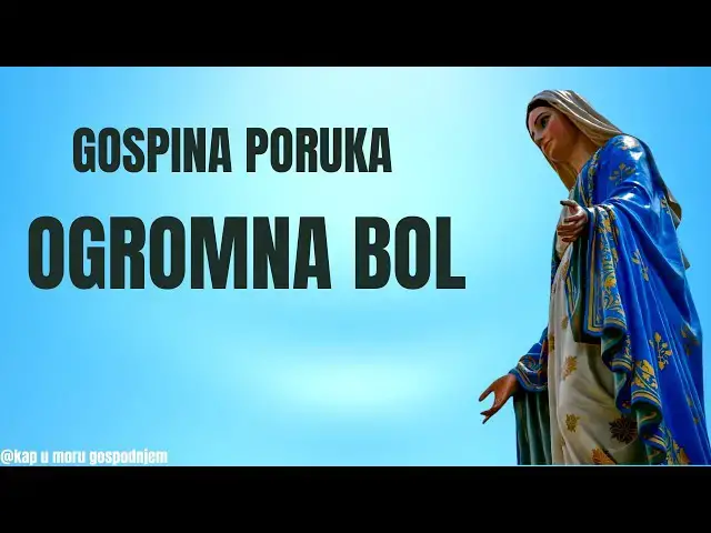 Video thumbnail for GOSPINA PORUKA  -  OGROMNA BOL,,,, PEDRO REGIS 11.03.2023