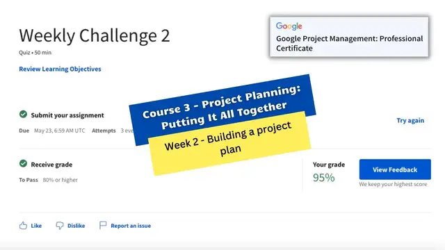 Video thumbnail for Project planning putting it all together weekly challenge 2 || Google Project Management