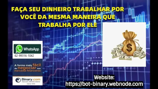 Video thumbnail for FAÇA SEU DINHEIRO TRABALHAR POR VOCÊ COM BOT DERIV BINARY