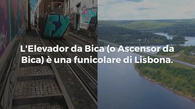 Video thumbnail for ELEVADOR DA BICA, LA PITTORESCA FUNICOLARE DI LISBONA