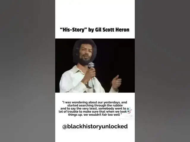 Video thumbnail for His-Story by Gil Scott Heron