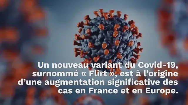 Video thumbnail for Covid-19 : Le variant « Flirt » provoque une nouvelle vague en France