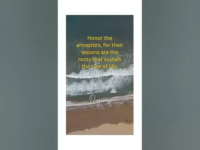 Video thumbnail for "Roots of Wisdom: Honor the Ancestors" #shorts