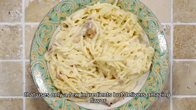 'Video thumbnail for italian carbonara pasta recipe'