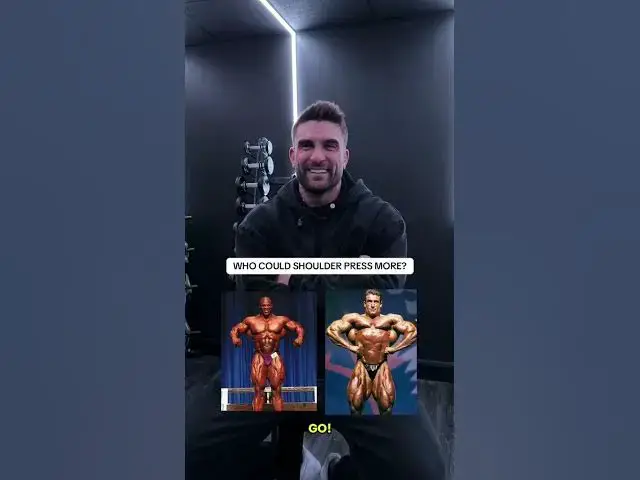 Video thumbnail for Who can shoulder press more? | Winner stays on! @ryanjterry #myprotein #bodybuilding #trend
