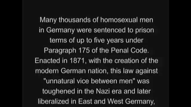 Video thumbnail for Anders als die Andern AKA Different from the Others