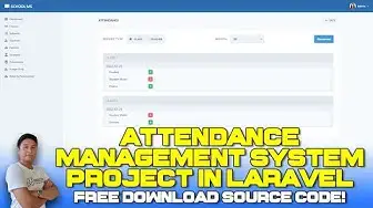 Video thumbnail for Attendance Management System Project in Laravel with Source Code (Free Download) 2022