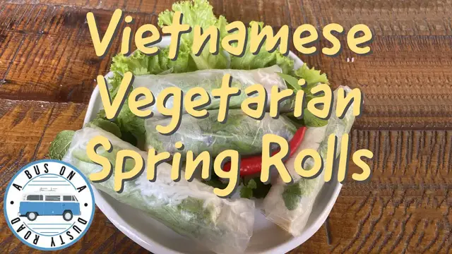 Video thumbnail for Vietnamese Vegetarian Fresh Spring Rolls Authentic Recipe