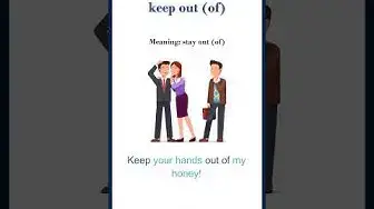 Video thumbnail for Keep out meaning | keep out sentences | Common English Idioms #shorts