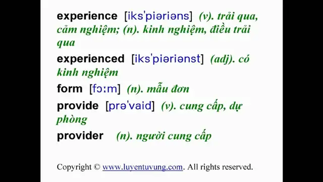 Video thumbnail for Learn English Vocabulary - Grade 10 - Unit 02 - Lesson 02