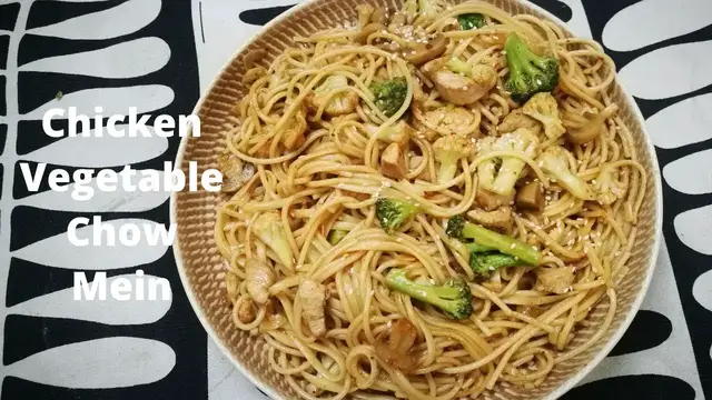 Video thumbnail for Chicken Vegetable Chow Mein Recipe - Easy, Simple & Tasty