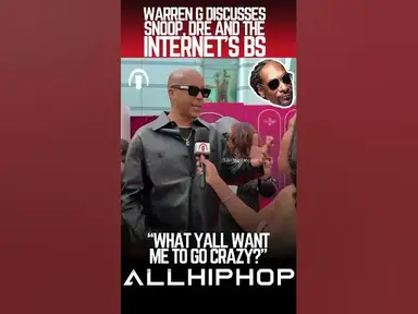 'Video thumbnail for Warren G Talks How Dr. Dre, Snoop Dogg "Beef" Was Fueled By The Internet Clout Chasers'