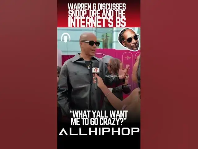 'Video thumbnail for Warren G Talks How Dr. Dre, Snoop Dogg "Beef" Was Fueled By The Internet Clout Chasers'