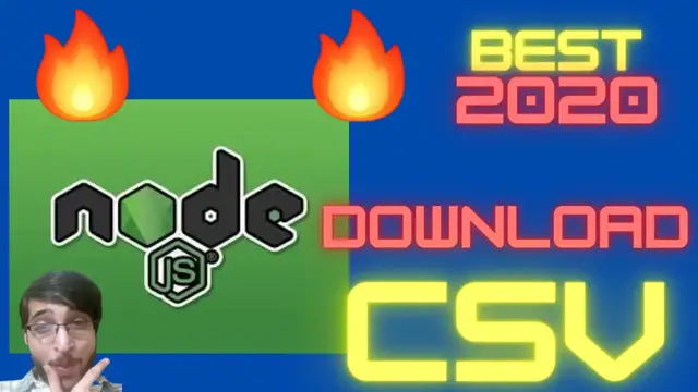 Video thumbnail for Node.js Express Download CSV File From Array of Objects Using objects to csv Library Full Tutorial