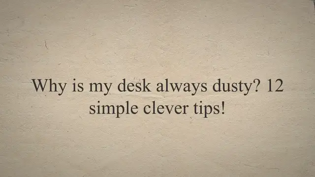 'Video thumbnail for Why is my desk always dusty? 12 simple clever tips!'
