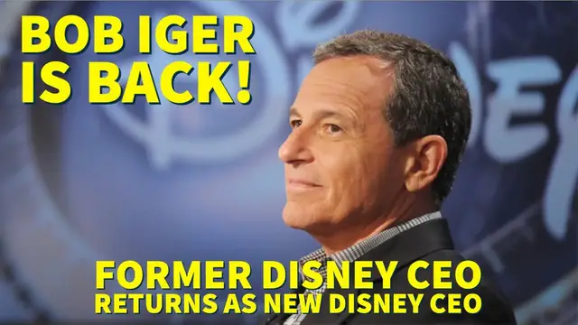 Video thumbnail for Bob Iger Returns as Disney CEO - DISNEY Reporter
