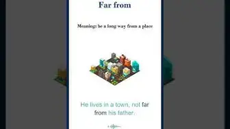 Video thumbnail for Far from meaning | far from sentences | Common English Idioms #shorts
