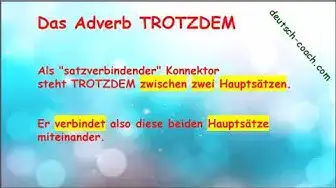 'Video thumbnail for obwohl - trotzdem - trotz'