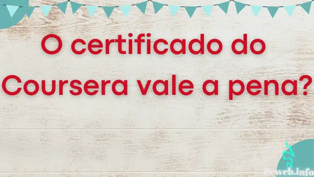 Video thumbnail for O certificado do Coursera vale a pena