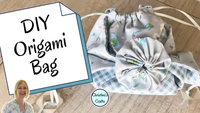 Video thumbnail for How to Easily Sew an Origami Bag Pouch from 2 Fabric Squares