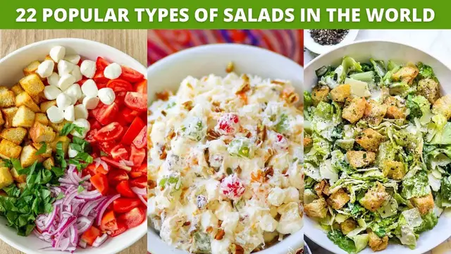 Video thumbnail for 22 Popular Types of Salads in the world | Caprese salad, cobb salad, kosambari salad, and more