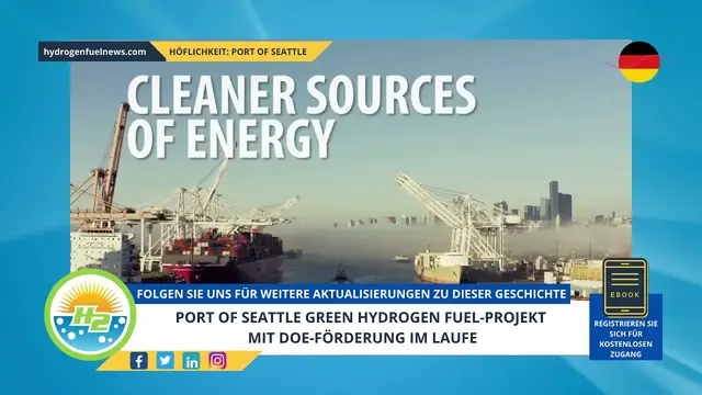 Video thumbnail for [German] Port of Seattle green hydrogen fuel project underway with DOE funding