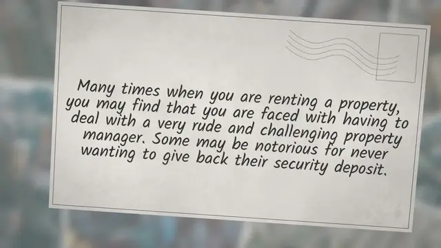 Video thumbnail for What Can I Do About A Rude Property Manager?